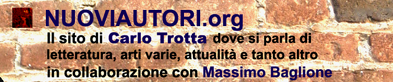 NUOVIAUTORI.Org Il sito di Carlo Trotta dove si parla di letteratura, arti varie, attualità e tanto altro. In collaborazione con Massimo Baglione